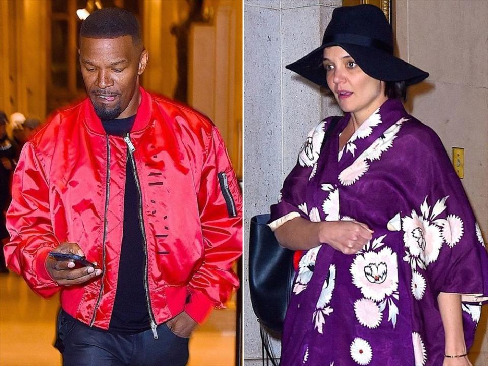 Katie Holmes & Jamie Foxx Leave Restaurant Separately