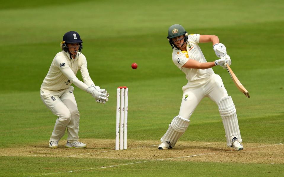 Ellyse Perry took charge with the bat on the opening day of the Women's Ashes Test - Getty Images Europe