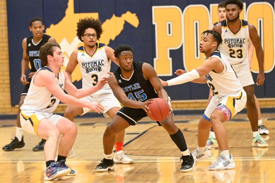 The Potomac State College men's team won over Butler County 100-80 at home.