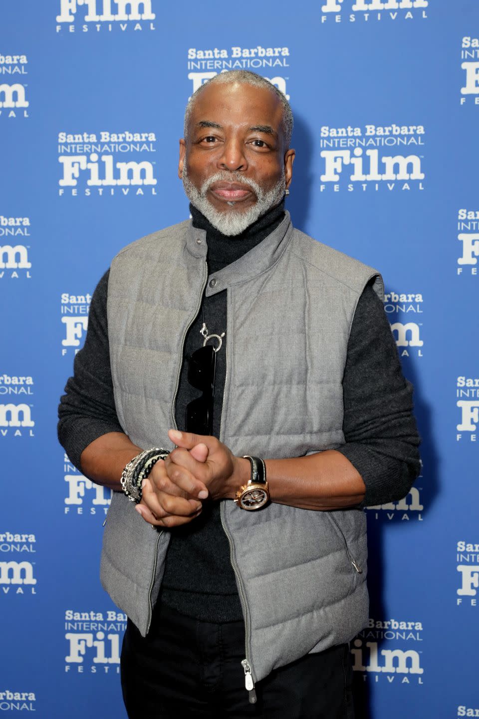 levar burton smiling at film festival event