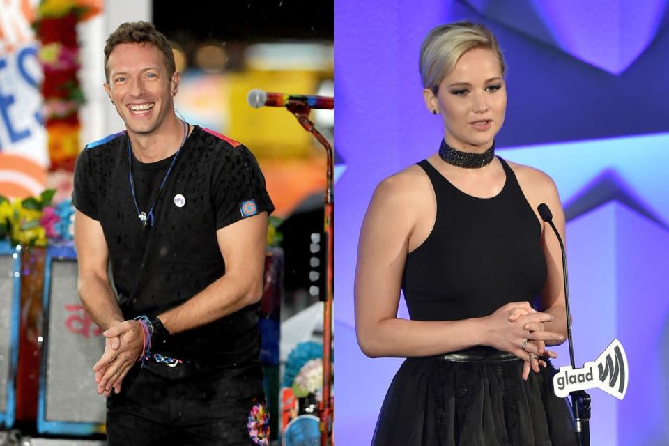 Chris Martin und Jennifer Lawrence