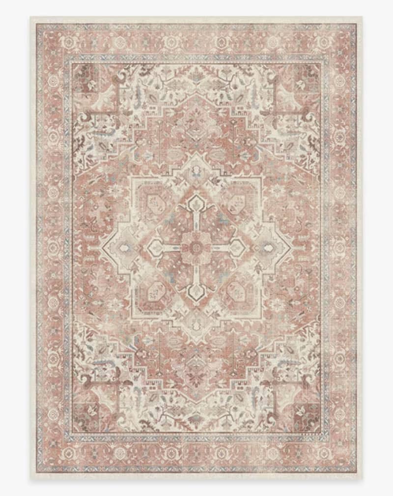 Kamran Rose Rug, 5' x 7'