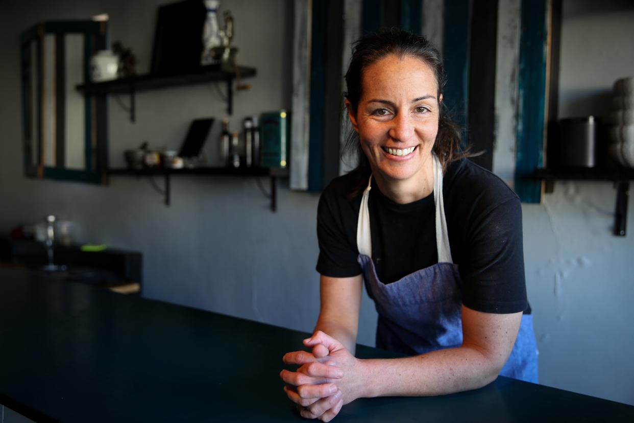 Chrissy Antenucci in the dining room at The Wheel in Oakley.