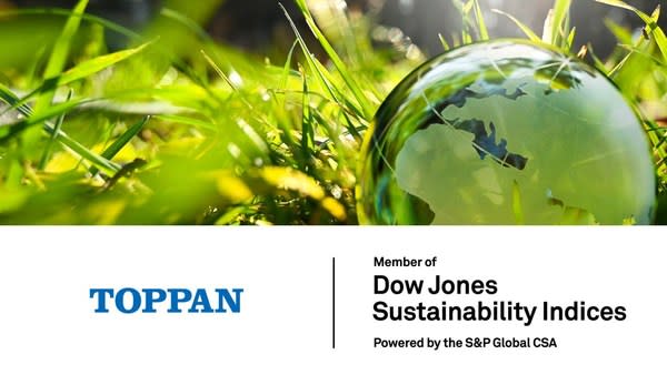 Toppan named to DJSI World Index for four consecutive years ©Toppan Printing Co., Ltd.