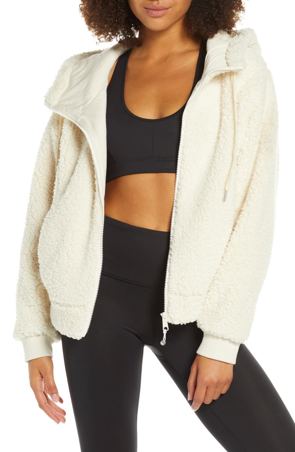 Zella Farrah Hooded Fleece Jacket