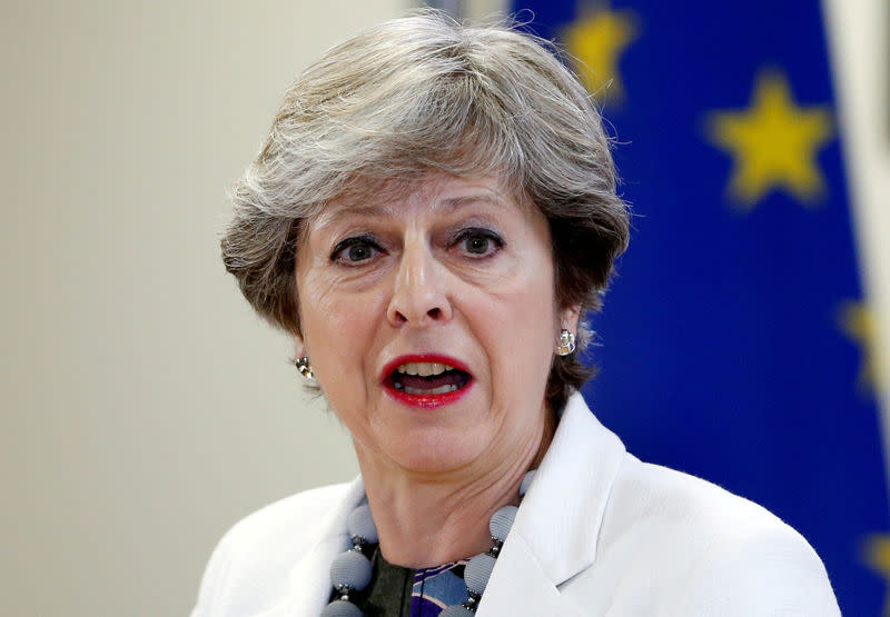 Un complot visant à assassiner la Première ministre britannique Theresa May a été déjoué, a rapporté mardi la chaîne de télévision Sky News. /Photo d'archives/REUTERS/François Lenoir