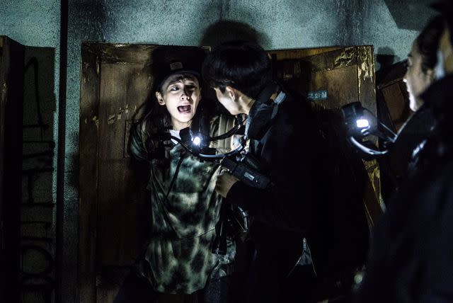 <p>Well Go USA/Courtesy Everett Collection</p> Park Ji-hyun in 'Gonjiam: Haunted Asylum'