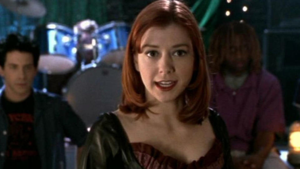 Willow in Buffy the Vampire Slayer in a vampire dress
