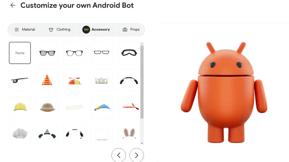 Google's new Android bot customizer tool on the web