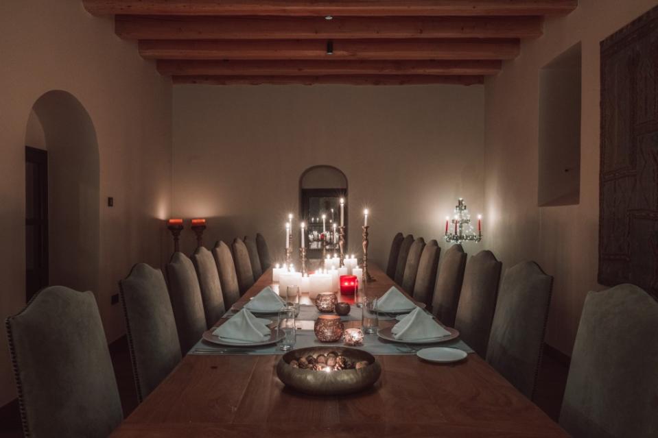 Guests can book the Leoncini dining room (decorated with art and antiques from owner Marina Efraimoglou’s private collection) for special occasions. Stavros Habakis, Visual-Storyteller