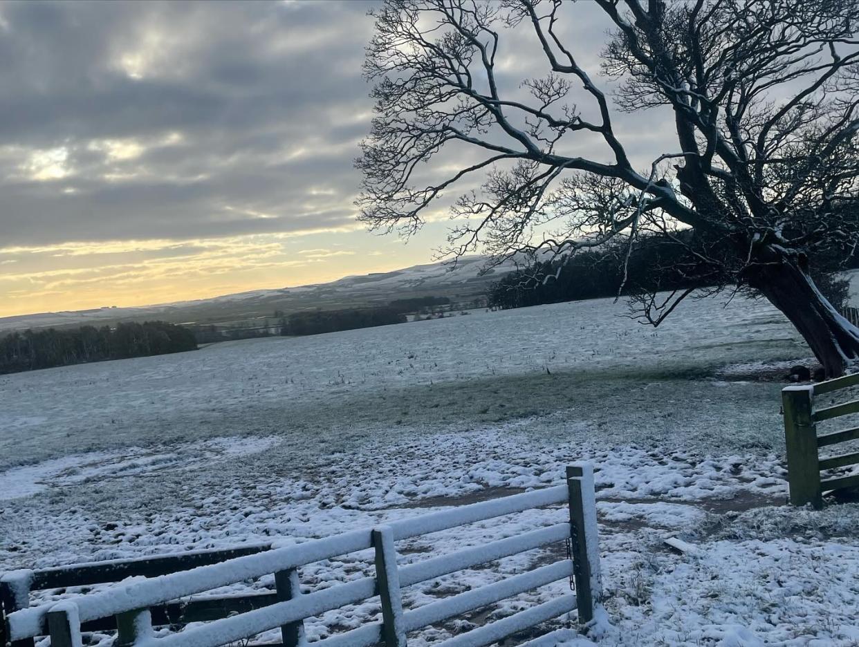 Freezing temperatures have brought snow and ice to large parts of Scotland and northern England. (PA)