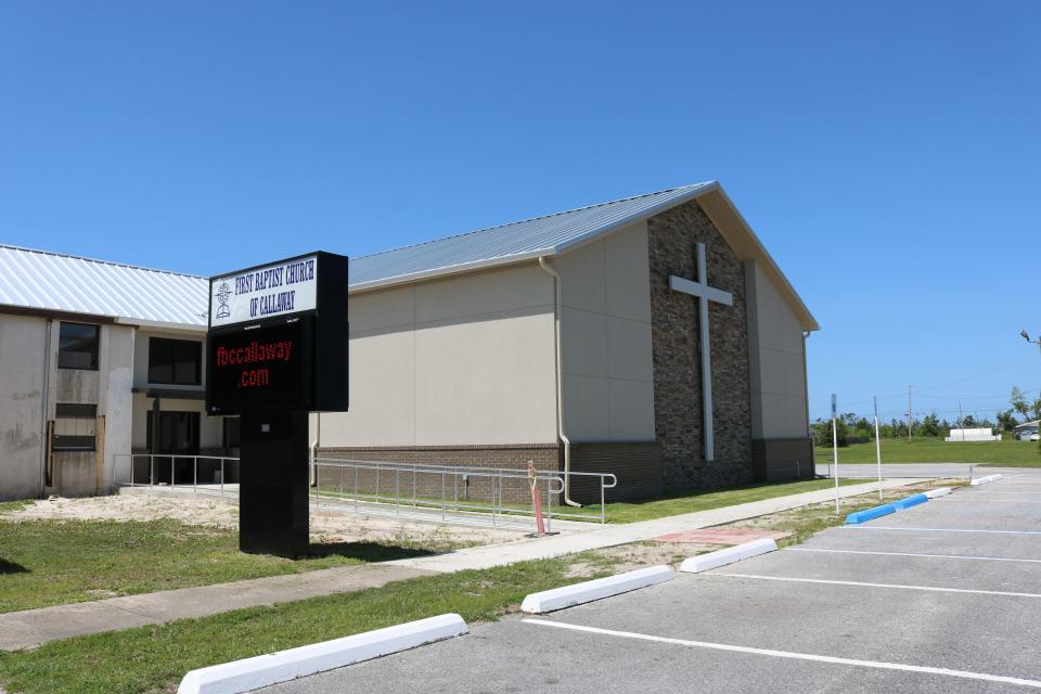 First Baptist Church of Callaway has a rebuilt sanctuary after sustaining significant damage from Hurricane Michael.