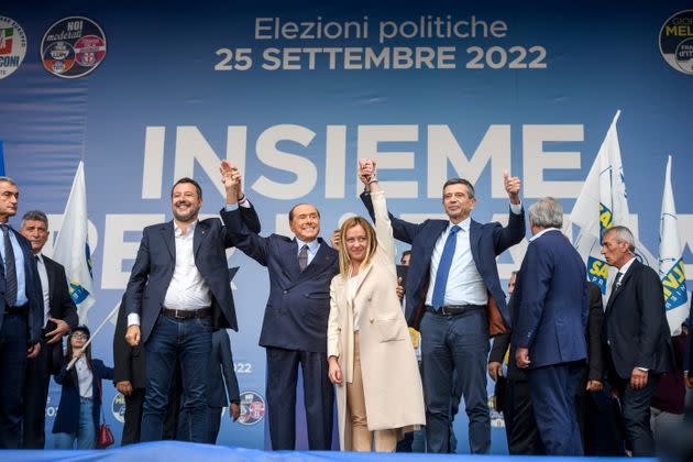 (From left) Matteo Salvini of 