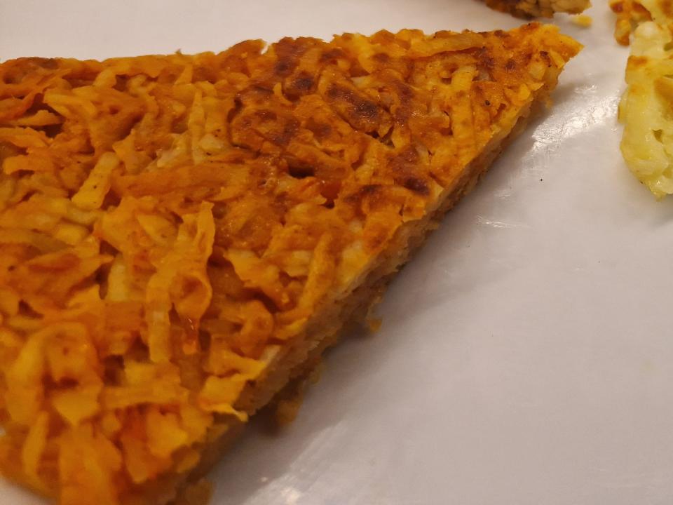 close up of atomic seasoned hash browns