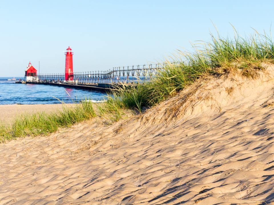 Grand Haven State Park in Michigan.