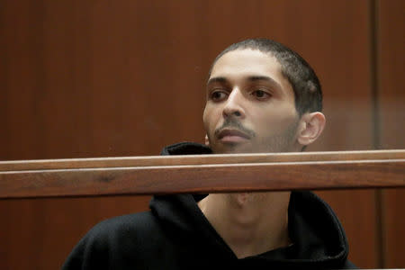 FILE PHOTO: Tyler Barriss, 25, appears in court for his extradition hearing in Los Angeles, California U.S. January 3, 2018. REUTERS/Irfan Khan/Pool/File Photo