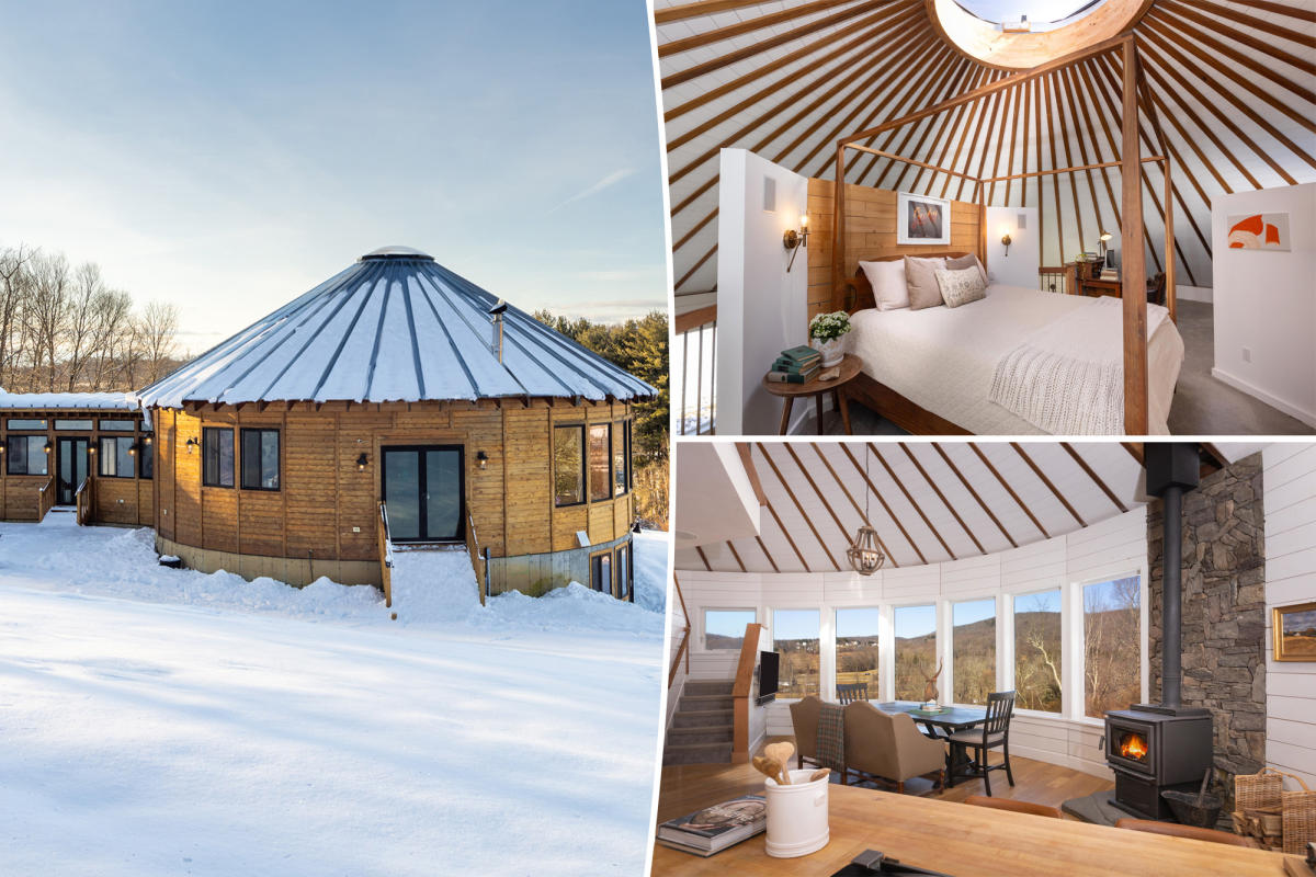 An off-grid yurt in upstate New York lists for $1.15M