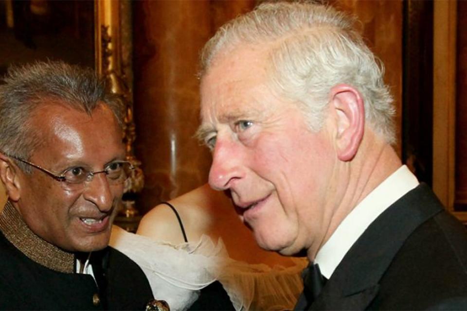 Mohamed Amersi and King Charles, who was then the Prince of Wales (Amersi Foundation)