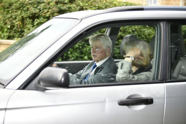 Stanley Johnson arrives at Daylesford House in Gloucestershire