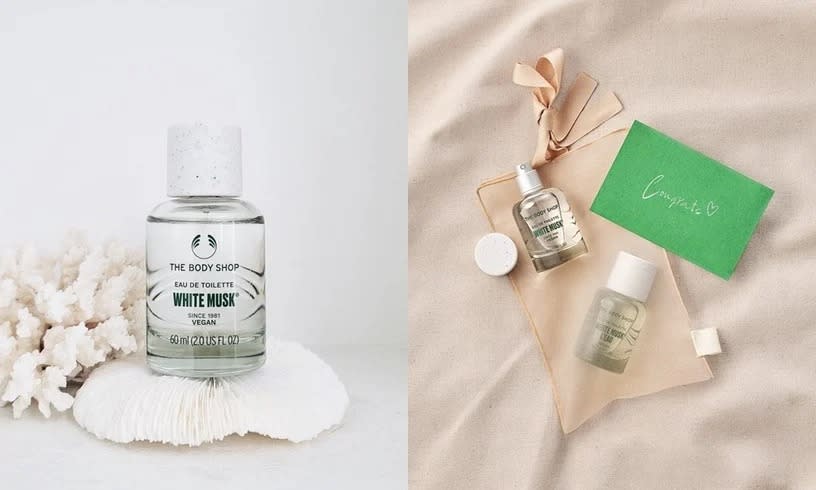 THE BODY SHOP 白麝香EDT香水 60ml，NT$1,680。圖片來源：IG@thebodyshop_korea