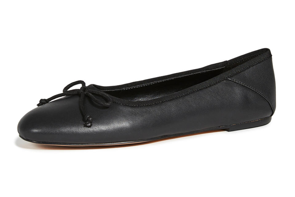 black ballet flats, villa rouge