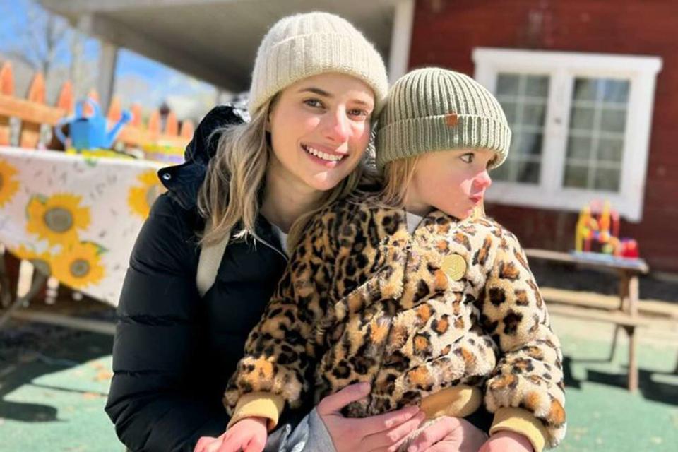 <p>Emma Roberts/Instagram</p> Emma Roberts with son Rhodes