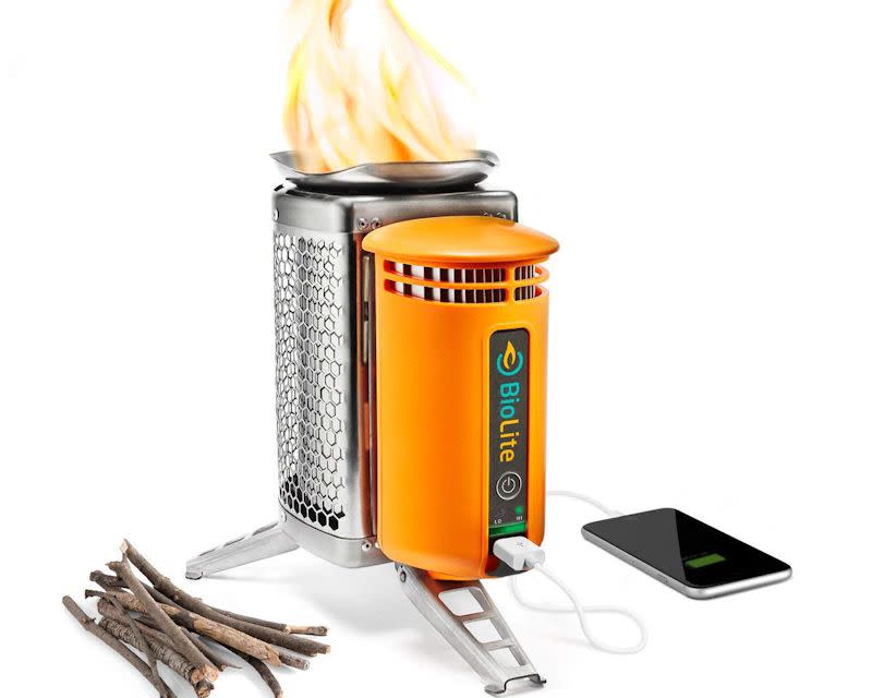 Wood Burning Camp Stove And Usb Charger