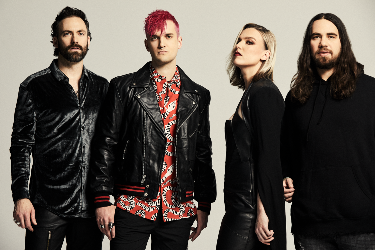 Halestorm is comprised of, from left, Josh Smith, Arejay Hale, Lzzy Hale and Joe Hottinger. The band is set to perform at Franklin's FirstBank Amphitheater Sunday, Aug. 4.