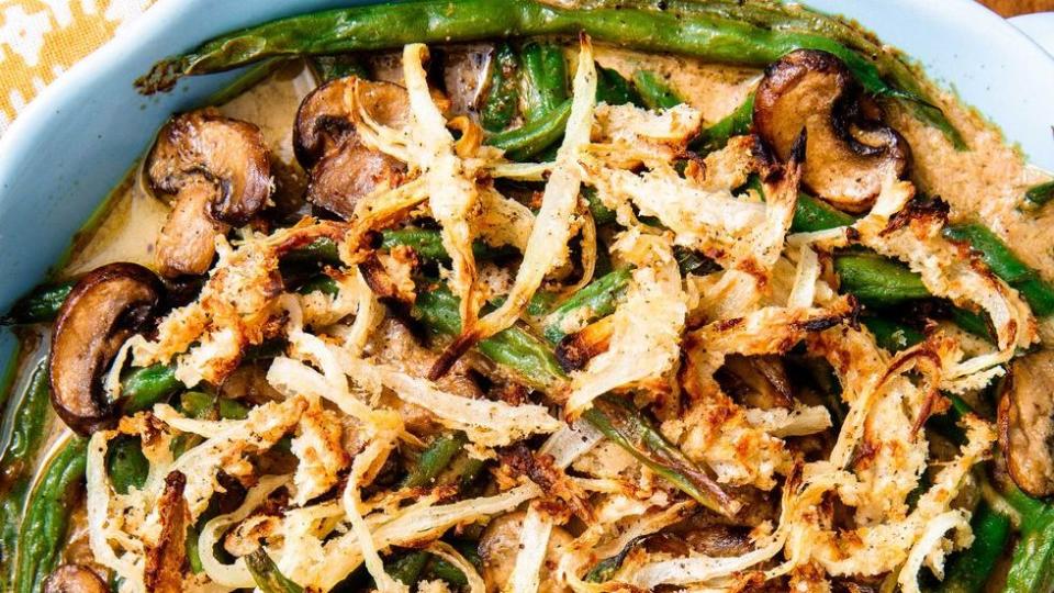 easy vegan green bean casserole