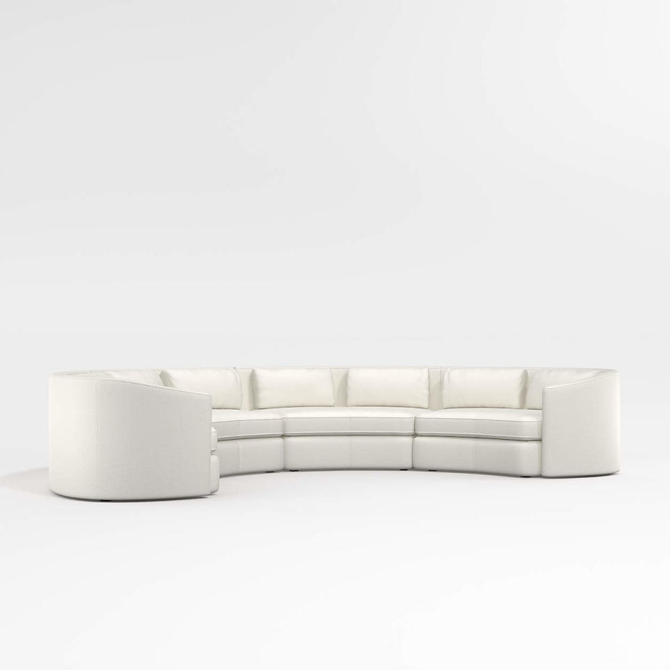 <p><a href="https://go.redirectingat.com?id=74968X1596630&url=https%3A%2F%2Fwww.crateandbarrel.com%2Fnouveau-4-piece-curved-sectional-sofa%2Fs386767&sref=https%3A%2F%2Fwww.cosmopolitan.com%2Flifestyle%2Fg43868380%2Fbest-curved-sofas%2F" rel="nofollow noopener" target="_blank" data-ylk="slk:Shop Now;elm:context_link;itc:0;sec:content-canvas" class="link ">Shop Now</a></p><p>Nouveau 4-Piece Curved Sectional Sofa</p><p>crateandbarrel.com</p><p>$8596.00</p><span class="copyright">Crate and Barrel</span>