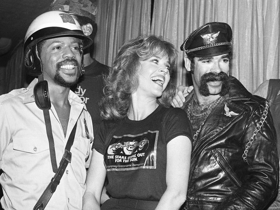 Jane Fonda and The Village People in 1979.