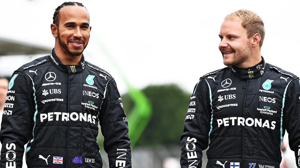 Lewis Hamilton and Valtteri Bottas have been Mercedes F1 teammates since 2017.