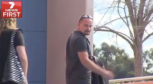 Kevin Steele was fined $1000 for assaulting a primary school principal. Source: 7 News