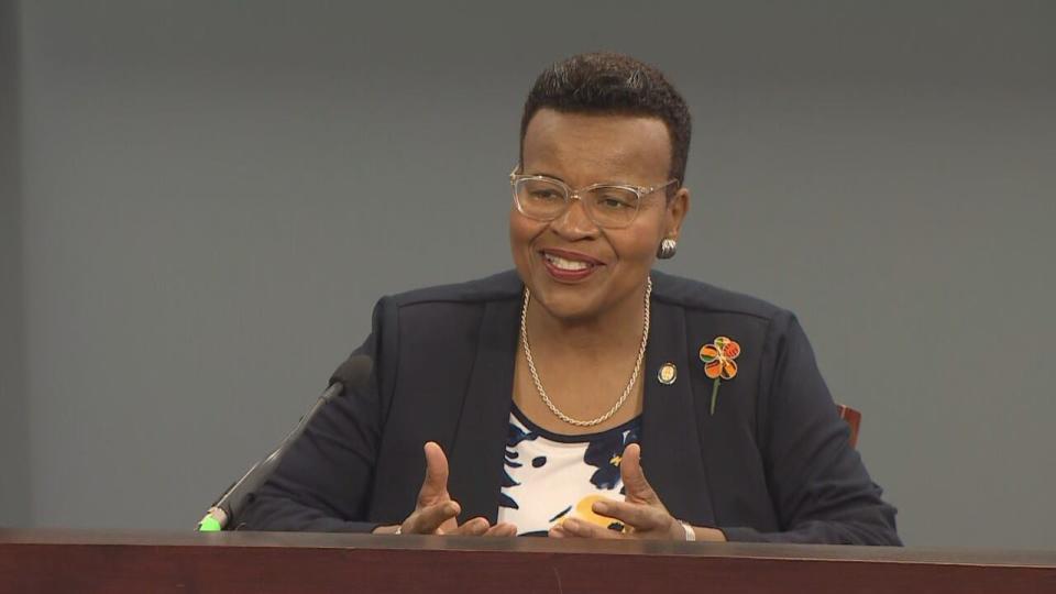 Twila Grosse, the province's new minister responsbile for the public service and minister reponsible for African Nova Scotian affairs, is Nova Scotia's first Black female cabinet minister.