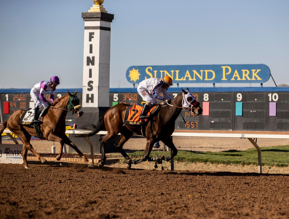 Longshot Wild On Ice wins Sunland Derby at odds of 351