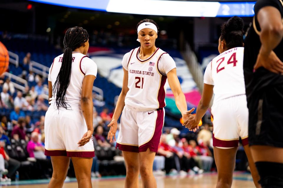 Florida State women's basketball faced Wake Forest in the second round of the ACC Tournament on March 7, 2024, at the Greensboro Coliseum.