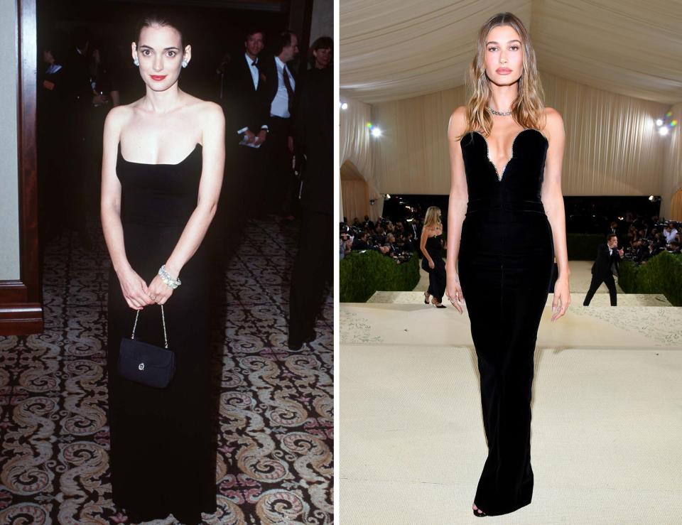 Hailey Bieber Has Been Dressing Just Like Old School Winona Ryder