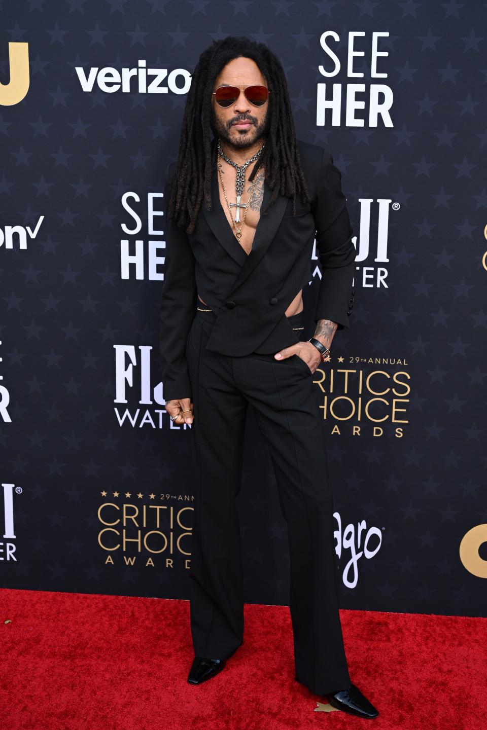 Lenny Kravitz 2024 Critics Choice Awards