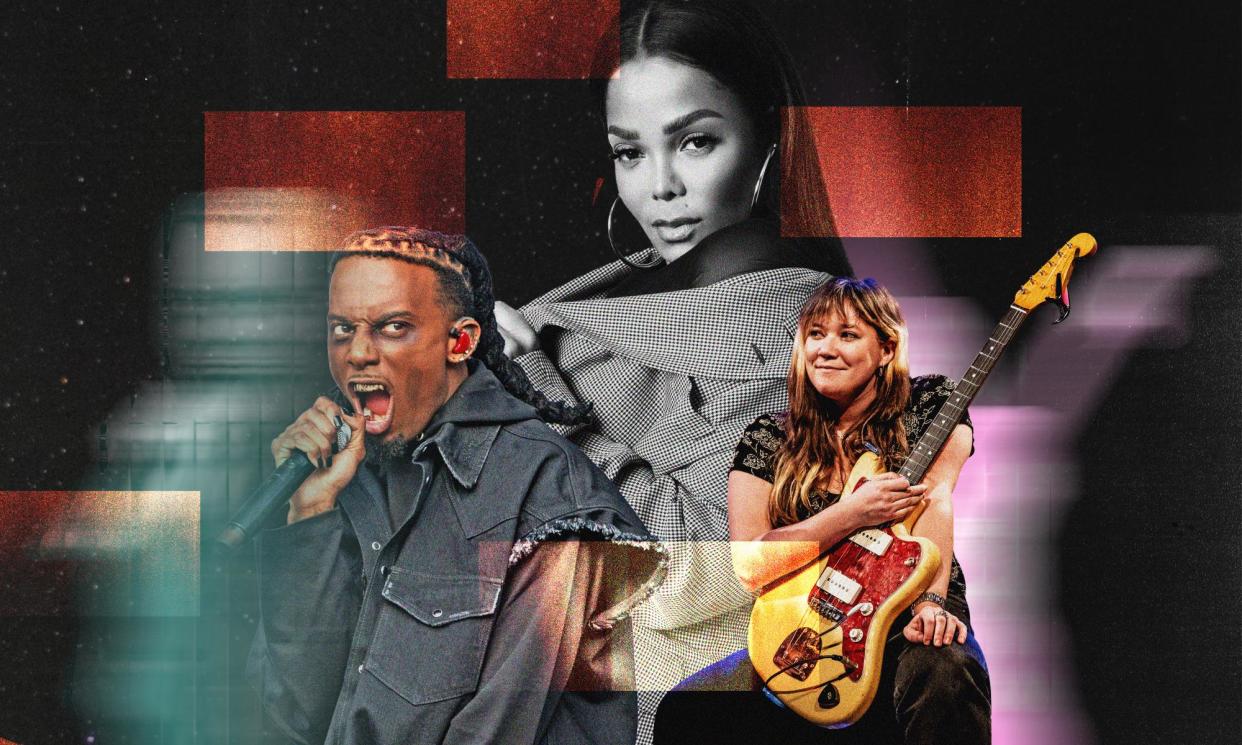 <span>Top tunes … (l-r) Playboy Carti, Janet Jackson and Wendy Eisenberg.</span><span>Composite: Guardian Design/Peter Gannushkin/WireImage/Solaiman Fazel</span>