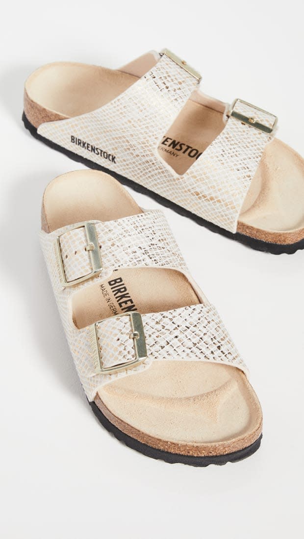 <p>Birkenstock Arizona Sandals, $110, <a href="https://rstyle.me/+NCg4BQBcnrJm3Bx-lNSeow" rel="nofollow noopener" target="_blank" data-ylk="slk:available here;elm:context_link;itc:0;sec:content-canvas" class="link ">available here</a>.</p>