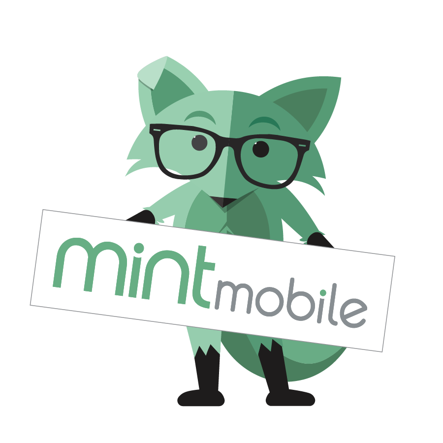 Image of Mint Mobile fox holding up sign.