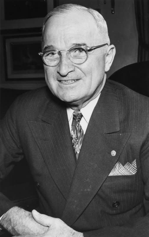 On December 26, 1972, Harry S. Truman, 33rd president of the United States, died at age 88. UPI File Photo