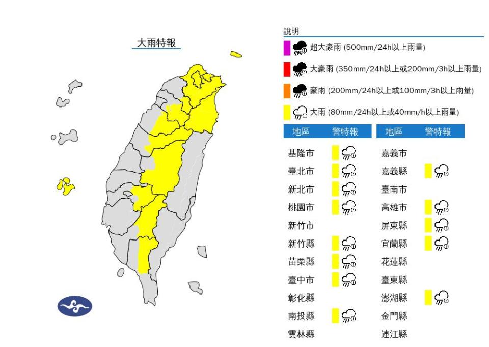 快新聞／出遊記得帶傘！午後對流雲系發威　北北基等12縣市大雨來襲