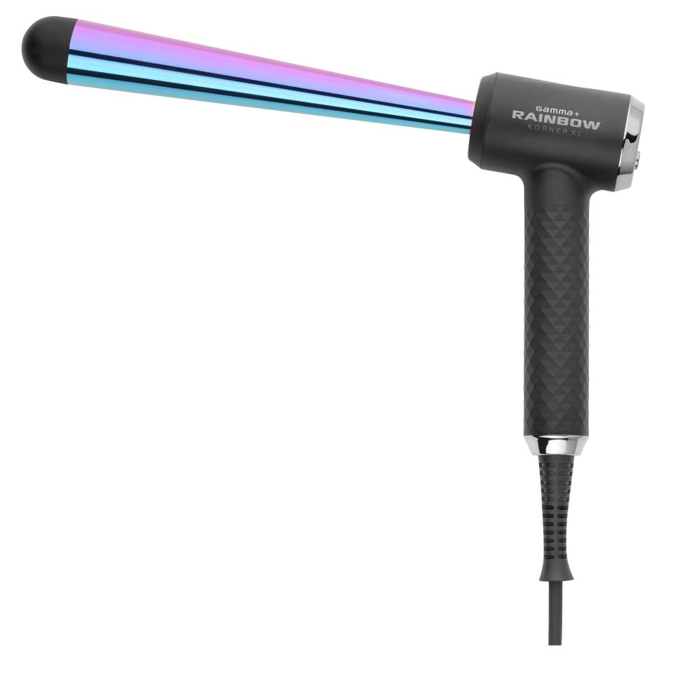 Gamma+ Rainbow Korner Conical Curling Iron