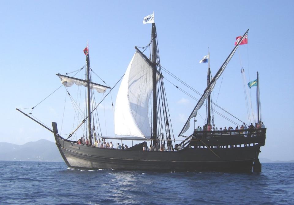 A replica of Christopher Columbus' ship Pinta is docked in Mississippi and guests can step back in time on tours.