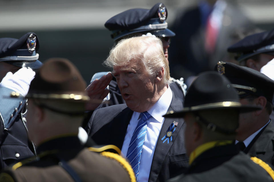 Trump speaks at the National Peace Officers’ Memorial