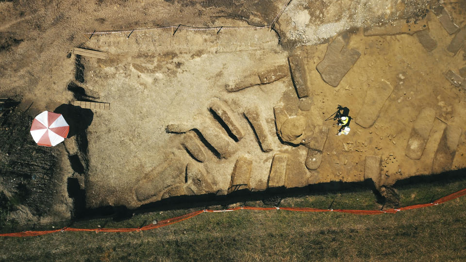 Archaeology find: Ancient Albania cemetery graves unearthed in excavation.