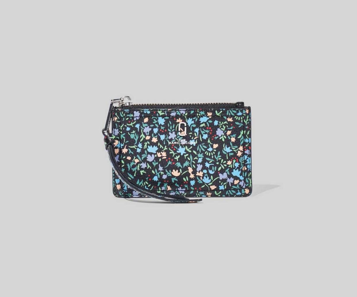 Marc Jacob The Softshot Ditsy Floral Top-Zip Multi Wallet