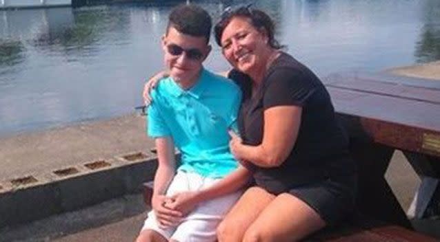 Carol Roberts said her autistic son Luke won't leave the house and just wants to be 'normal'. Source: GoFundMe