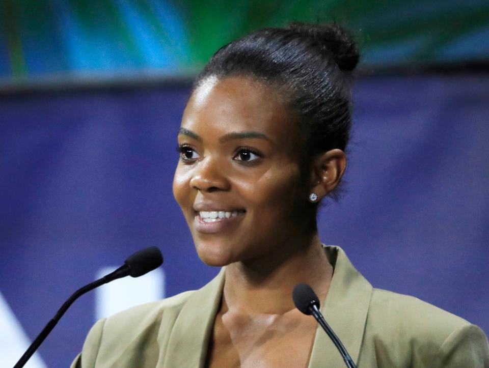 Candace Owens said the shooting was ‘poetic justice’ (AP)